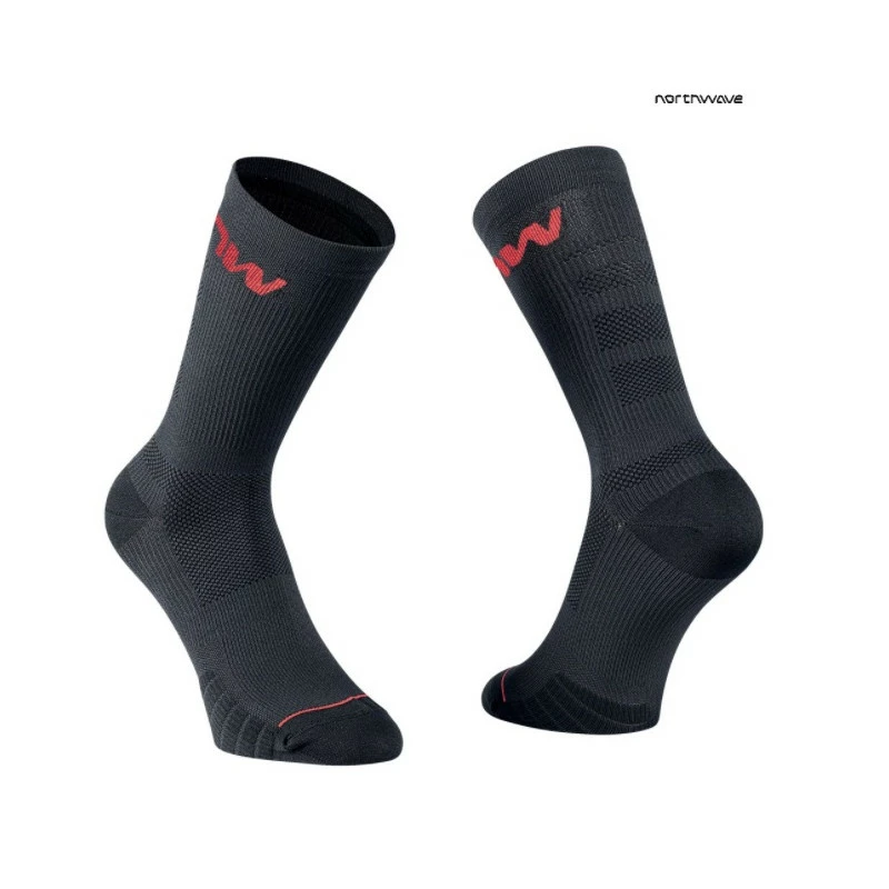 Calcetines Northwave Extreme Pro 22 Negro/Rojo 3 Calcetines Northwave Extreme Pro 22 Negro/Rojo