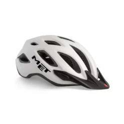 Casco Met Crossover Blanco Mate