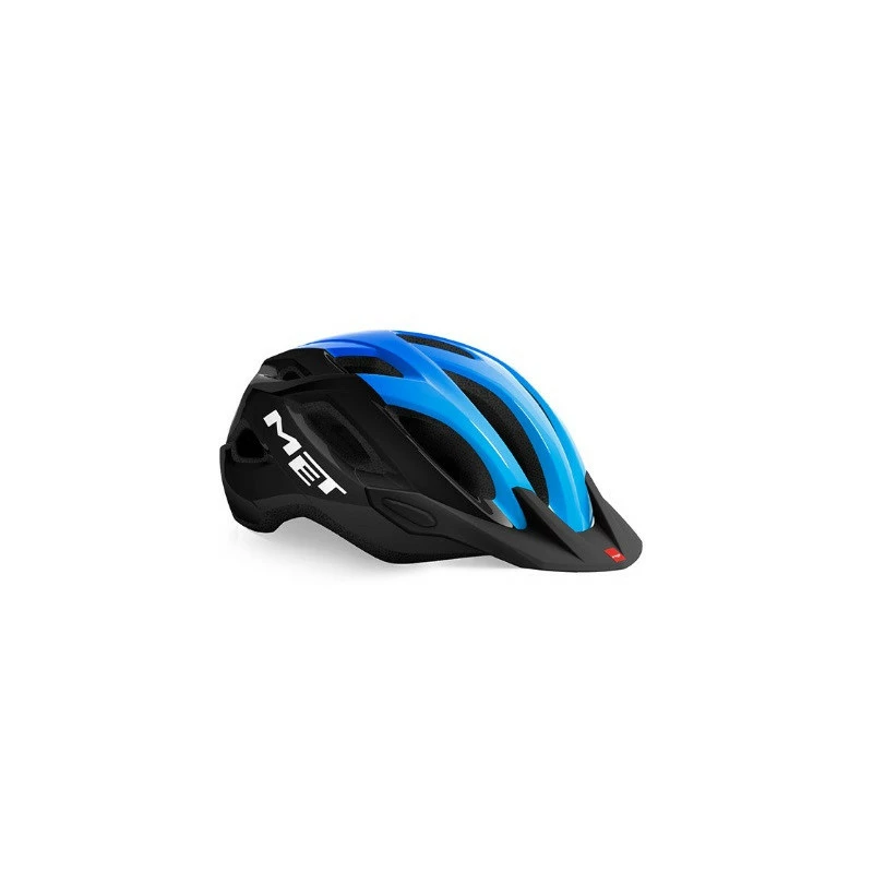 Casco Met Crossover Azul Cian/Negro Brillo 3 Casco Met Crossover Azul Cian/Negro Brillo