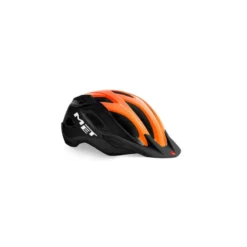 Casco Met Crossover Negro/Naranja Brillo
