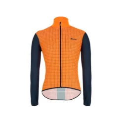 Chaqueta Santini Nebula Windbreaker Naranja Fluo