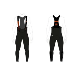 Culotte Santini Largo Hero Con Tirantes Negro