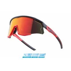 Force Bike Components Gafas Force Sonic Negro/Rojo Espejo