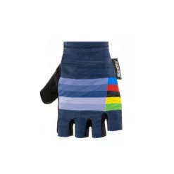 Guantes Santini Cortos UCI Rainbow Azul