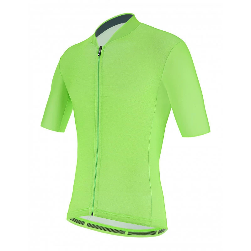 Maillot Santini Colore Manga Corta Verde Fluo 4 Maillot Santini Colore Manga Corta Verde Fluo - Imagen 2