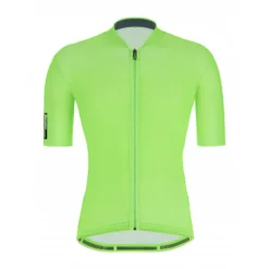 Maillot Santini Colore Manga Corta Verde Fluo