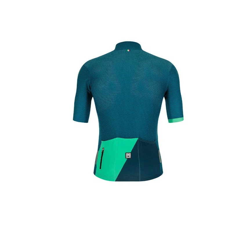Maillot Santini Tono Studio Petrol Manga Corta 4 Maillot Santini Tono Studio Petrol Manga Corta - Imagen 2