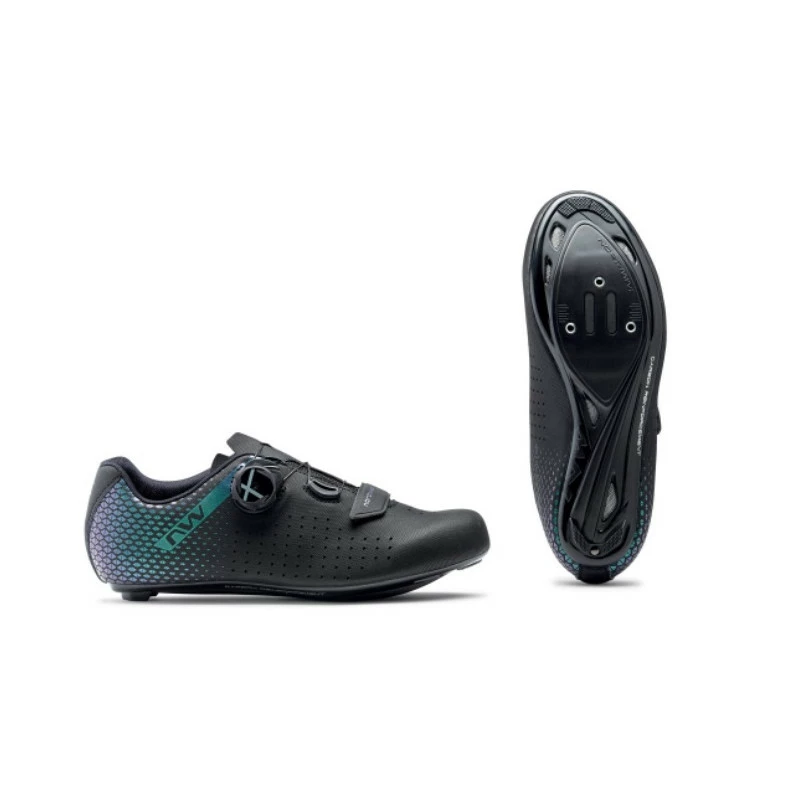 Zapatillas Northwave Core Plus 2 Women Negro Iridescent 4 Zapatillas Northwave Core Plus 2 Women Negro Iridescent - Imagen 2